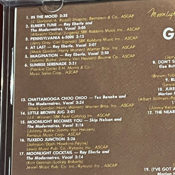 “The Best of Glen Miller” CD like new - Picture 4 of 5